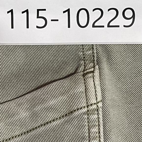 Spanx Patch Pocket Twill Straight Pull-On Seamed Pants Olive Oil Size L Large - Picture 12 of 12